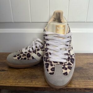 Adidas Leopard Sneakers, size US 5.5